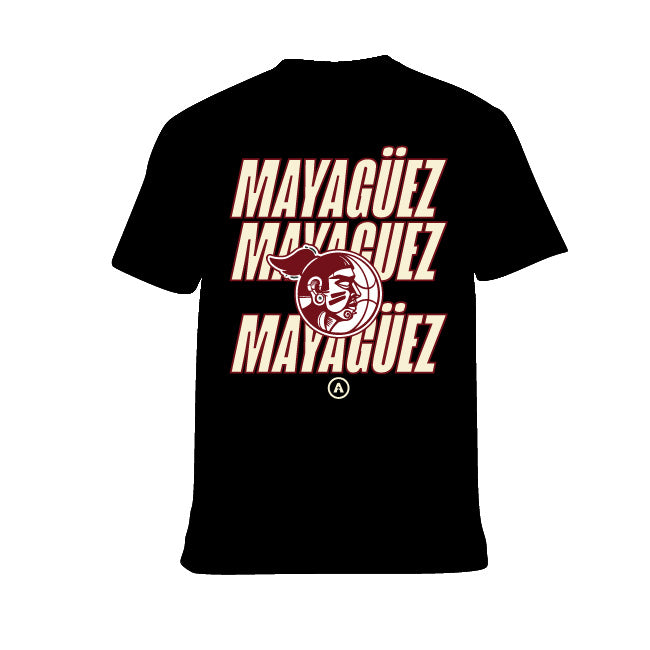 Indios Mayagüez Black Cotton Short Sleeve Playoff T-Shirt