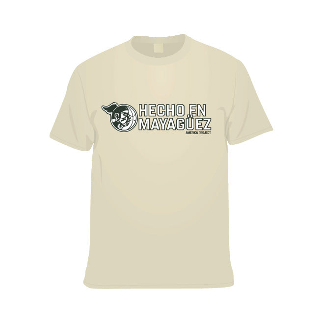Indios Hecho en Mayagüez Cream Cotton Short Sleeve Playoff T-Shirt