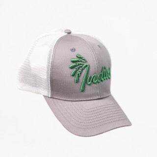 Indios Script Gray Trucker Cap