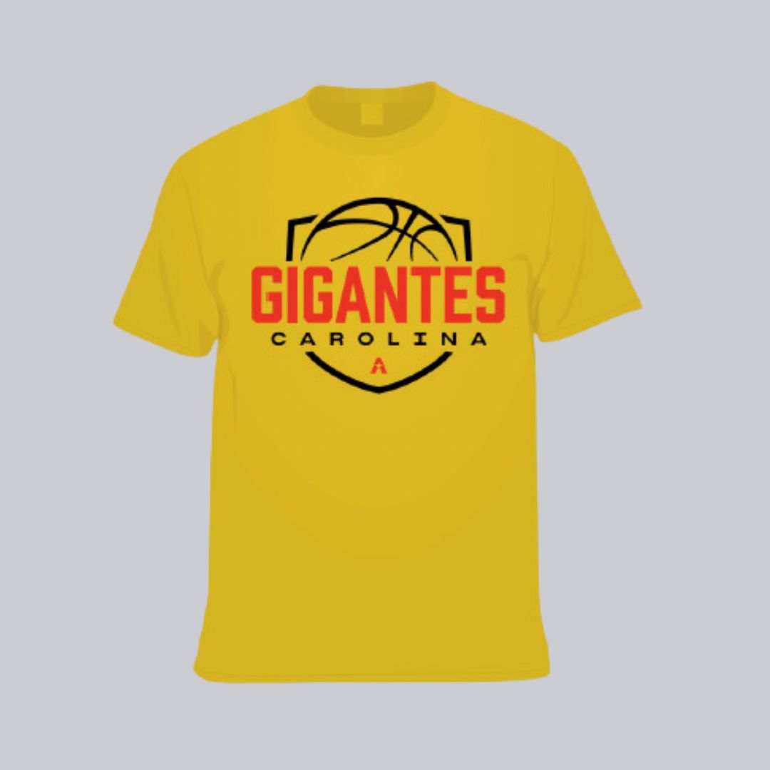 Gigantes de Carolina Shield Yellow Cotton Tee