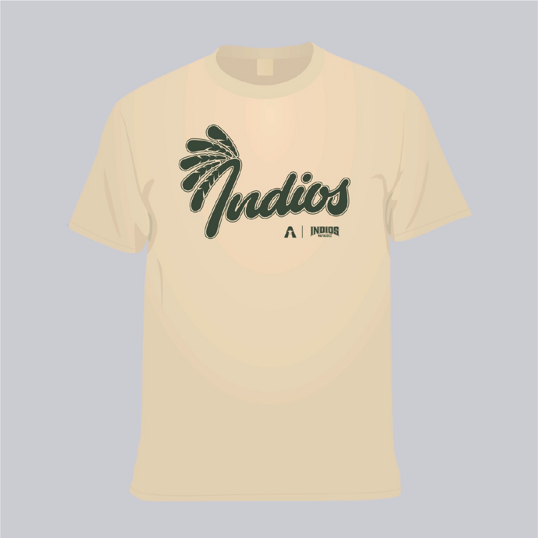 Indios Script Cream Cotton Tee