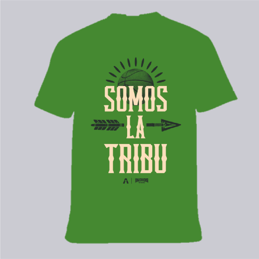 Somos La Tribu Green Cotton Tee