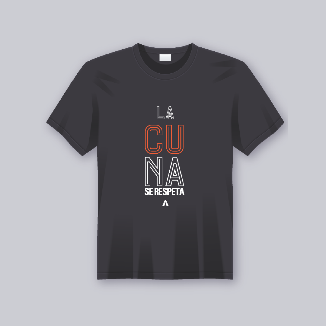 La Cuna Se Respeta Black Cotton Tee