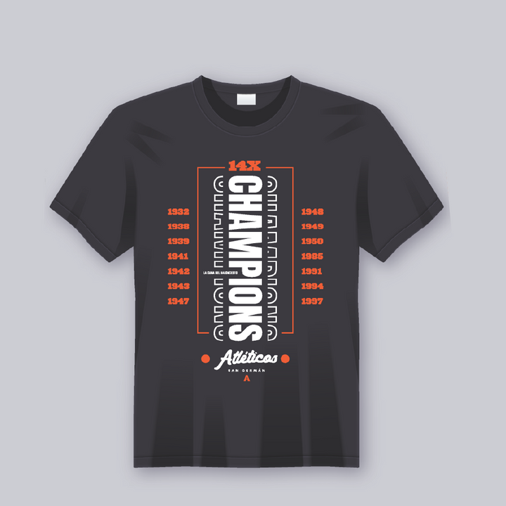 Atléticos Championships Black Cotton Tee