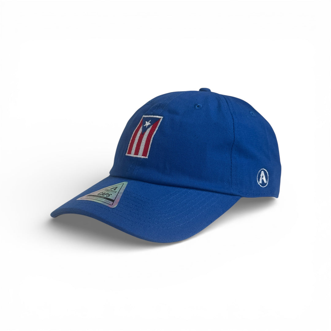 Puerto Rico Vertical Flag Royal Soft Cap